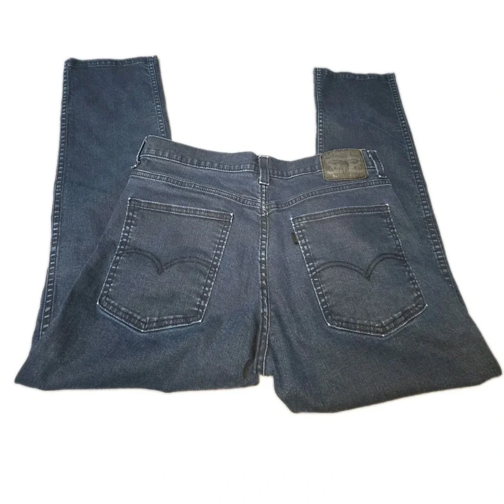 Levis 511 Slim Fit Jeans Mens 36x32 Dark Indigo Blue Stretch Denim Pants 36 x 30